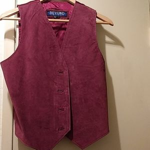 Suede vest